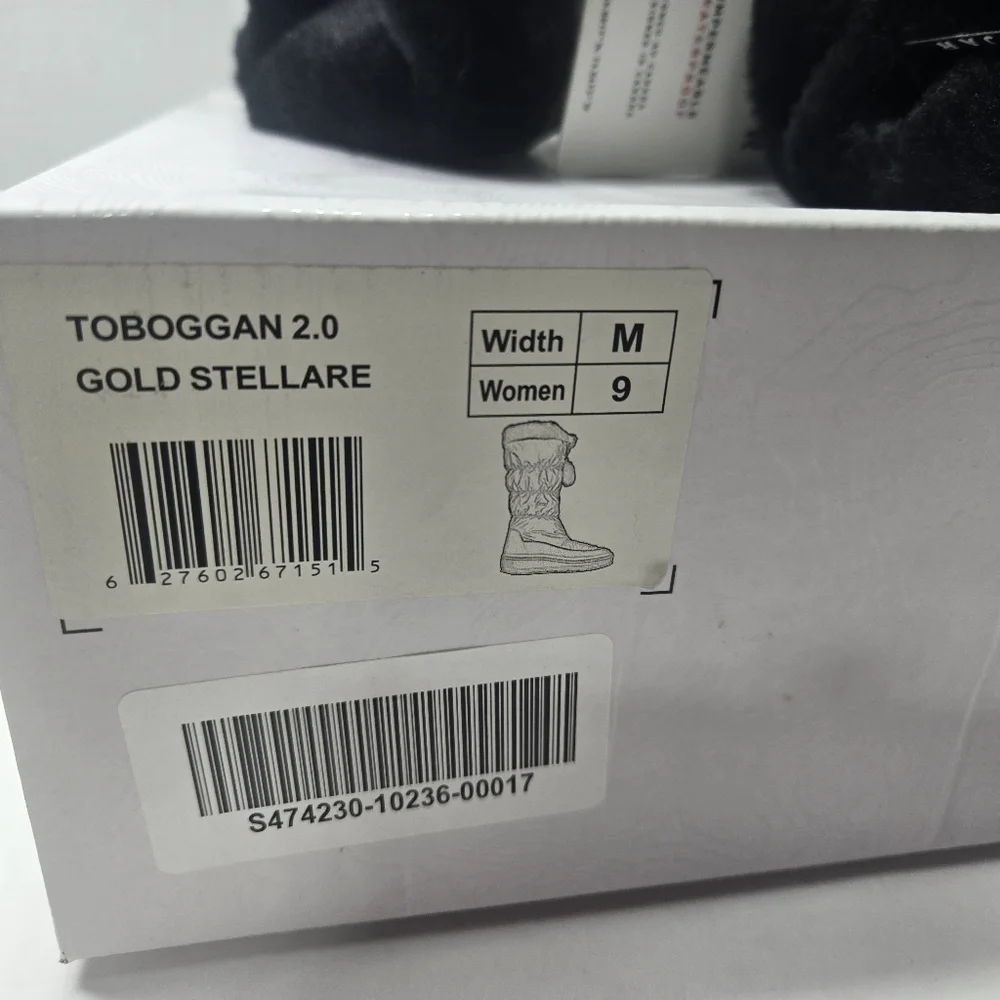 Pajar Toboggan 2.0 Gold Stellare Rain Winter Snow Boots Women's Size 9